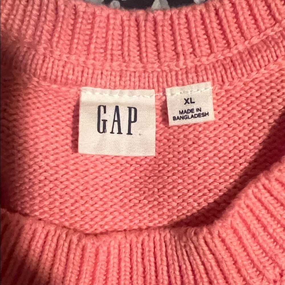GAP Pink Striped Women's Sweater - Picture 5 of 6